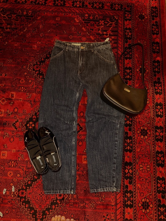 Zara Denim - Zara Dark Wash Denim Jeans - barrel jeans
